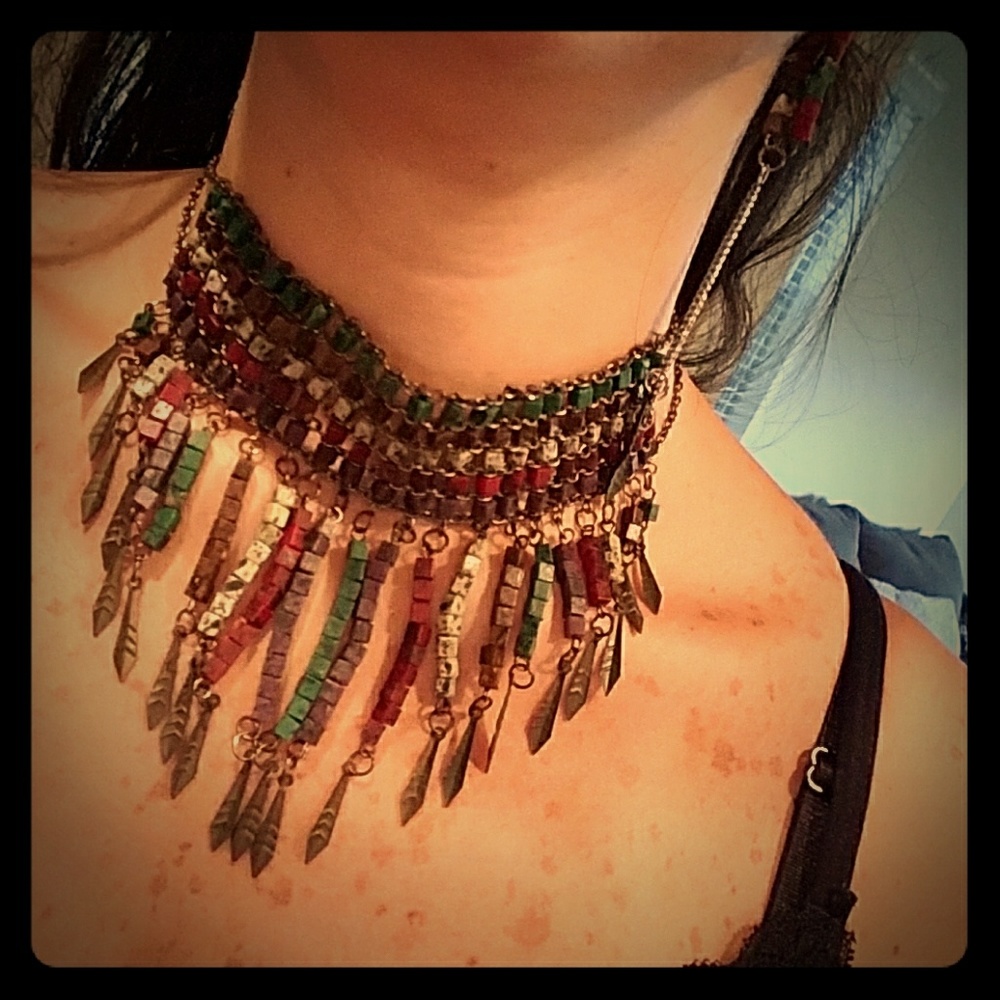 Necklace with its earings